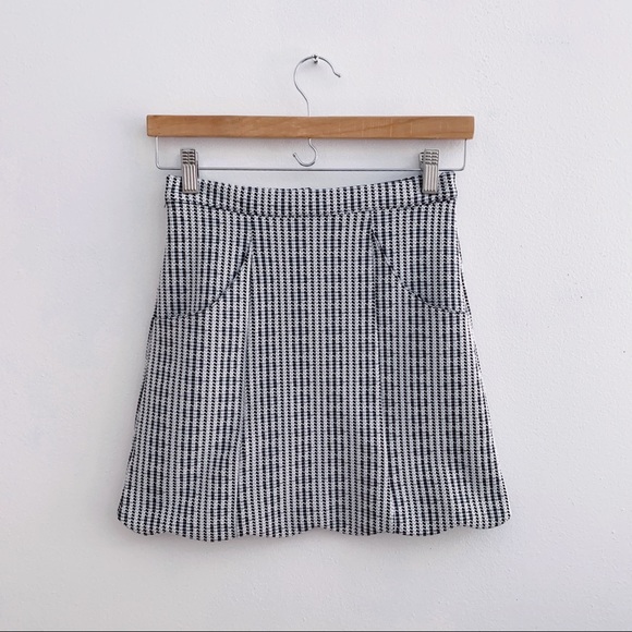 Houndstooth Mini Skirt